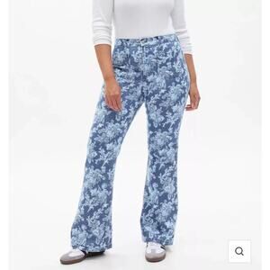 Gap × LoveShackFancy High Rise Floral ‘70s Flare Jeans - Size 29